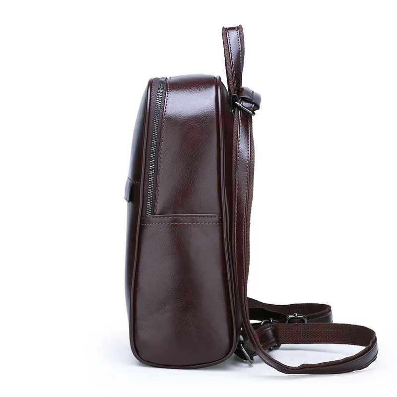 

2019 New Style Retro Backpack Women's College Style Versatile England School Bag Simple-Style Dual Purpose Solid Color Hong Kong