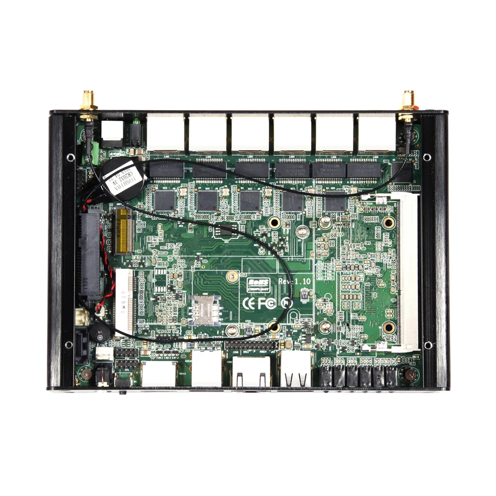  Firewall Router Mini PC Intel Core i3 4010U 5010U Celeron 2955U 6 LAN Intel i211AT Gigabit Ethernet