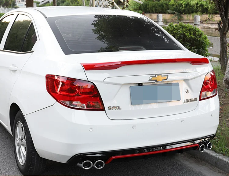 Для Chevrolet Sail Body kit спойлер 2017 2019 для 3 ABS задний бампер|Спойлеры и крылья| |