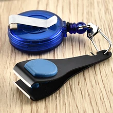 Портативный нержавеющий нержавеющая сталь компактное сложение Pin на катушке Инструменты рыболовная леска резак клипер снасти коробка аксессуары на открытом воздухе