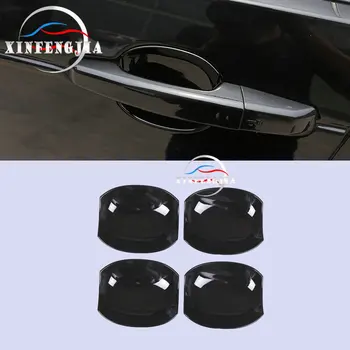 

4x Black Outer Door Handle Bowls Cup Cover Trim For Land Rover Discovery 5 17-18