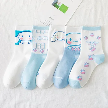 

Women Socks Cinnamoroll BabyCinnamoroll Sock Woman Standard Colorful Long Funny Cotton Novelty Ladies Sox Spring Female Sokken