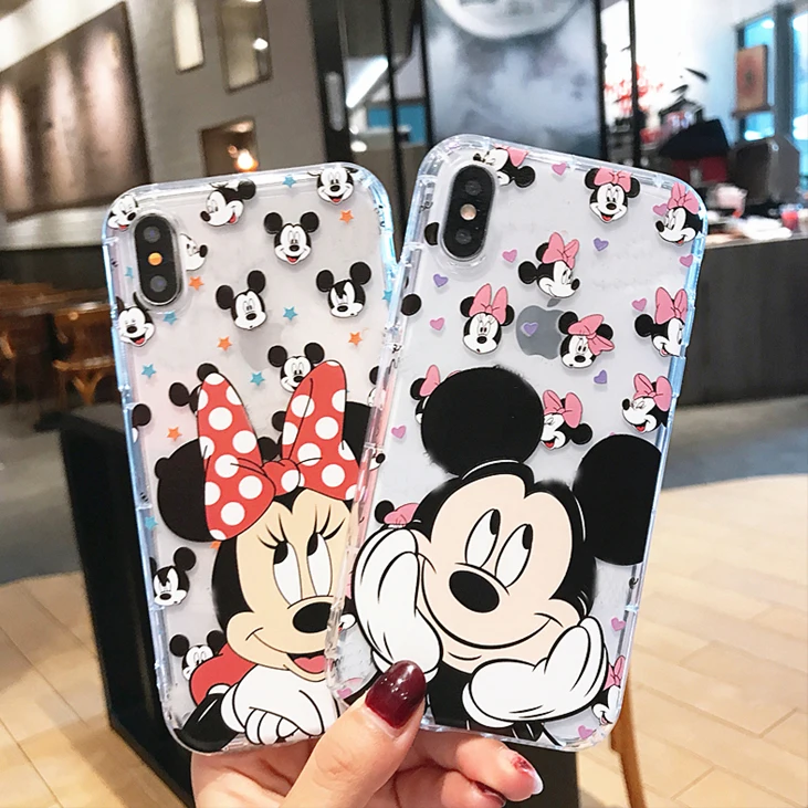 

Minnie Mickey Mouse Back Soft Cover For iPhone 11 Pro Max Case