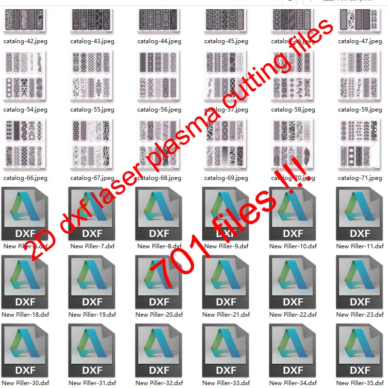 700 дизайнов 2D вектор DXF формат проектирования файлов Лазерная плазменная резка