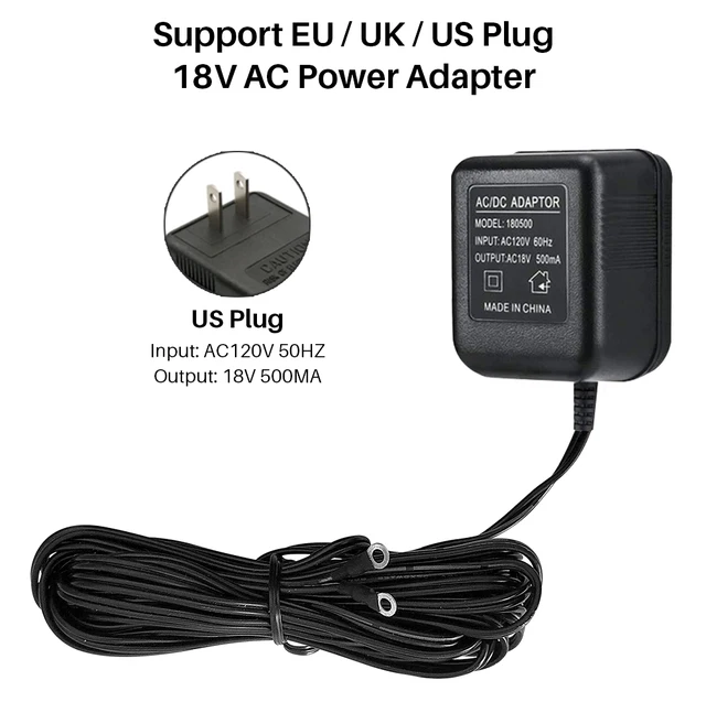 AC 230V TO AC 18V Power Adapter UK Plug for Ring Video Doorbell