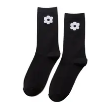 Корейский свежий стиль, женские летние тонкие длинные гольфы для девочек, милые яркие цвета, с милым цветочным принтом, спортивные хлопковые чулки в стиле Харадзюку