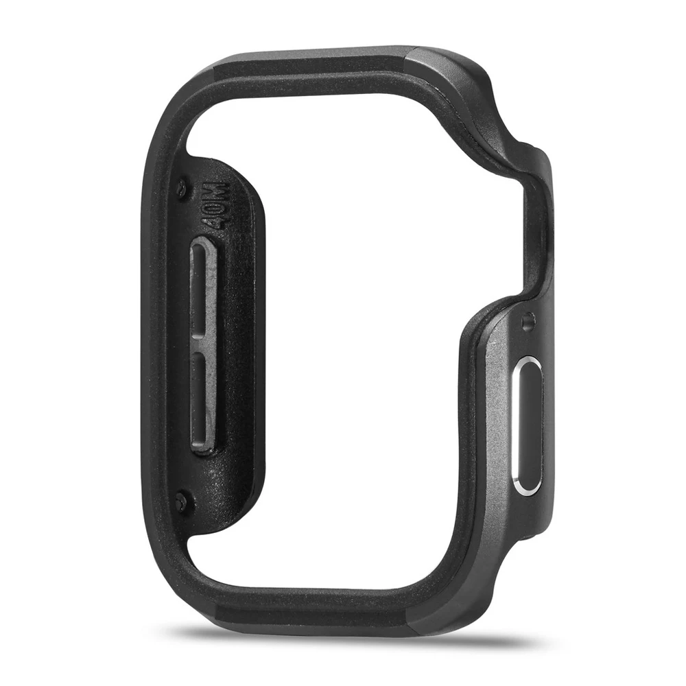 Модный чехол для часов men/We men для iwatch 40 мм 44 мм, бампер из ТПУ+ Алюминиевый металлический защитный чехол для Apple Watch Series 5 4