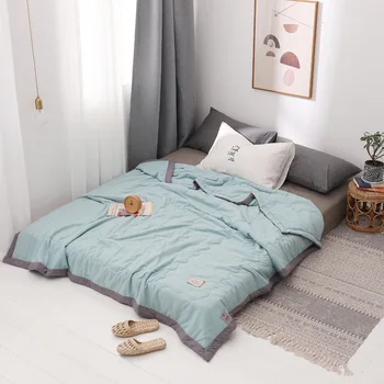 

Summer soft bed cover for air-conditioned room machine washable bedding single extra large summer duvet and bed cover LB63013