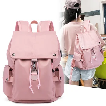 

Hot Women&Man Laptop Backpack USB Charging Computer Backpacks Casual Large Capacity School Bags Travel Backpack Woman Back Pack