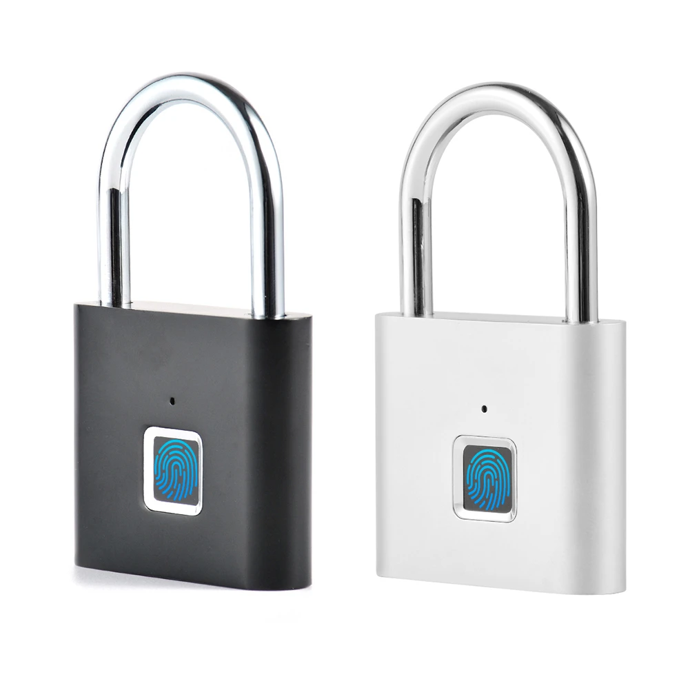 Smart Keyless Door Lock Fingerprint Padlock Biometric Waterproof Electronic