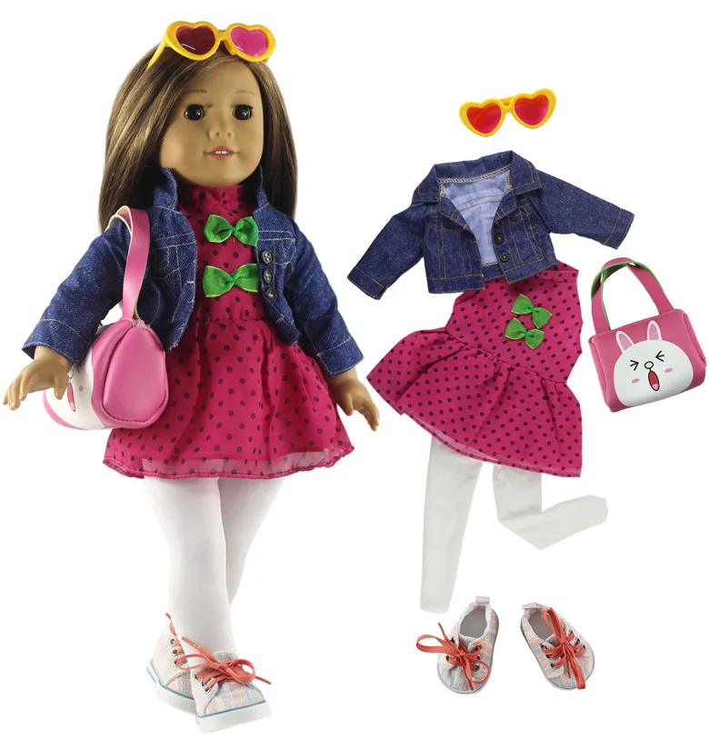 New 18 inch Doll Clothes Outfit for 18 inch American Doll Many Style for Choice#23