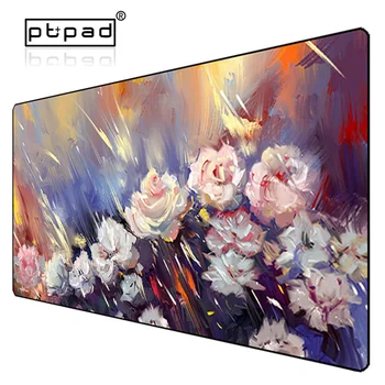 

600*300mm Locking Edge Large Oil Art Painting Gaming Keyboard Computer Mousepad Anime Notebook Tablet Mouse Pad Desk Cushion Mat