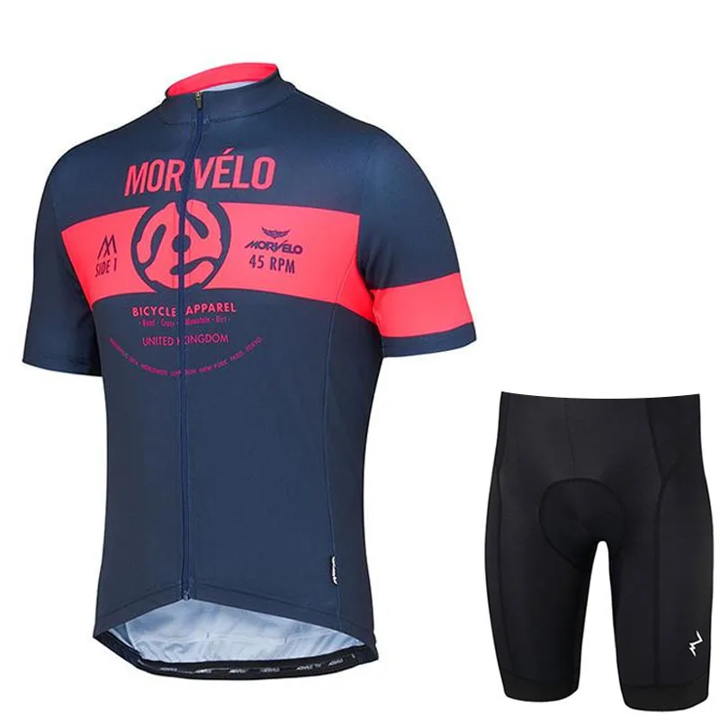 

New Morvelo Pro team cycling jersey suit summer short sleeve Breathable Racing MTB Bicycle Spain cycling clothing Ropa Ciclismo