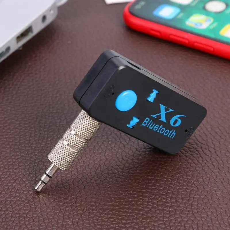 Лидер продаж bluetooth приемник Классический Нежный X6 3,5 мм AUX Беспроводной автомобиля bluetooth-аудиоресивер 4,2 адаптер Поддержка TF карты