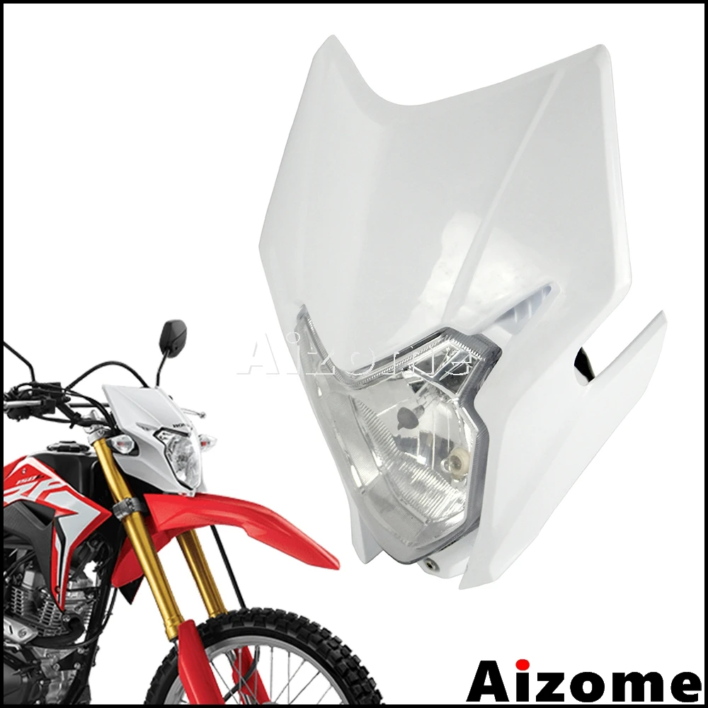Белый обтекатель для мотоциклетной фары Honda CRF150L 2017 2018 CRF150 150cc двойной спортивный