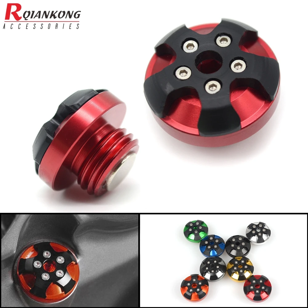 

Motorcycle CNC Aluninum Engine Oil Filter Cup Reservoir Plug Cover Screws For HONDA X-ADV 2017-2018 Ducati MONSTER 821 2014-2017