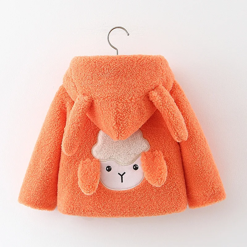 

CHILDREN'S Jacket Winter plus Velvet 2019 Children Back Sheep's Head Lambs Wool GIRL'S Coat Kids' Coat B820