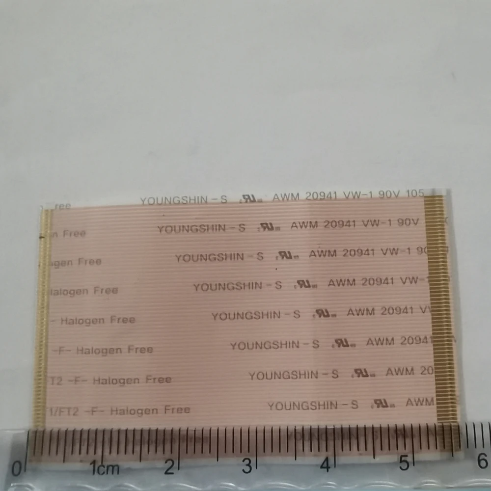 2834 Original Flex Cables 68 pin Tcon Card Cable Without Buckle Flexible 35mm X 56mm Tcon Board Connector Connection Flex Cable