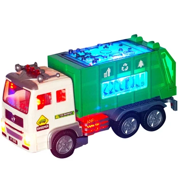 

4d Light Mini Car Model Alloy Diecast Engineering Construction Fire Truck Ambulance Transport Car Children Game Gifts