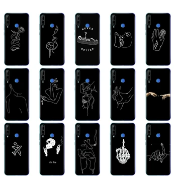 

Silicon Case For Huawei HONOR 9C Case 6.39" Painting Soft TPU Back Phone Cover On Honor 9C 9 C AKA-L29 Protective Coque Bumper