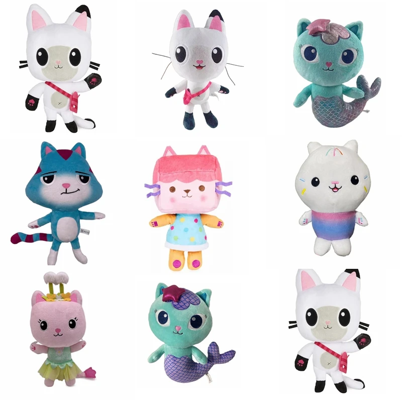 Мультяшный кукольный домик Габби плюши меркэт Русалка кошки мягкие животные