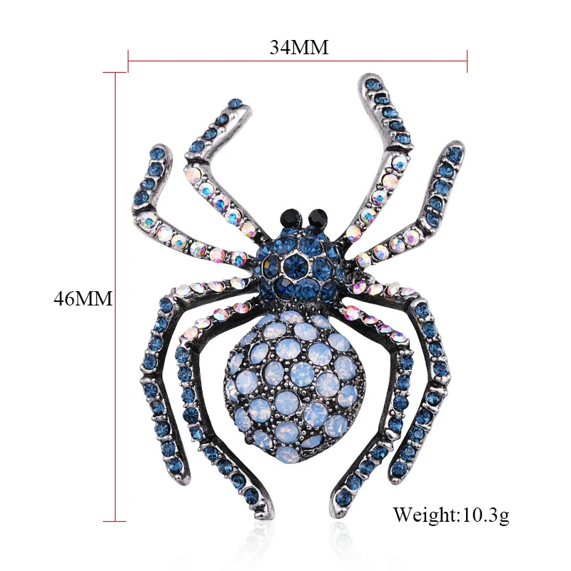 MAIKALE милые стразы брошь в виде паука булавки кристалл брошь броши с насекомыми для женщин рубашка костюм Детская сумка Аксессуары Шарм подарки
