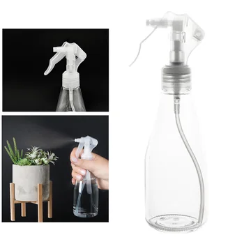 

5pcs Bathroom Mini Portable Container Hand Pressing Leakproof Travel Plastic Transparent Spray Bottles Hairdressing Refillable