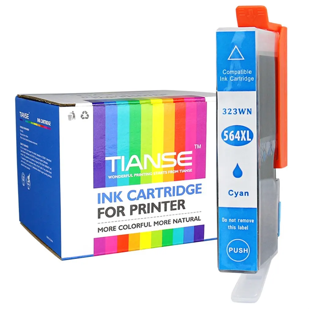 TIANSE печатающий картридж с чернилами 564XL совместимая коробка чернил натуральный и блестящий цвет печати поставки для hp не OEM с чипом