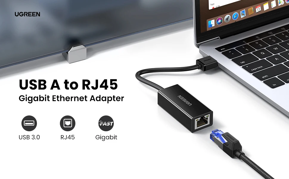 Ugreen USB 3.0 Ethernet Adapter USB 2.0 Network Card to RJ45 Lan for Windows 10 Xiaomi Mi Box 3/S Nintendo Switch Ethernet USB wifi card for pc