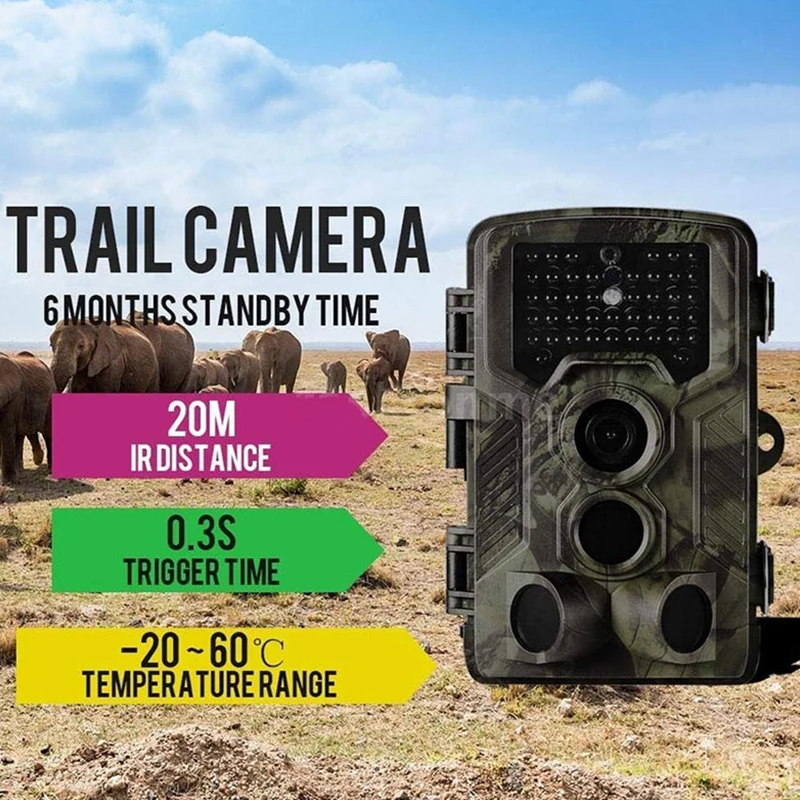 

Hunting Camera 16MP 1080p HD WCDMA Cam Trail Camera Wildlife Portable 20M IP65 Night Vision 3G