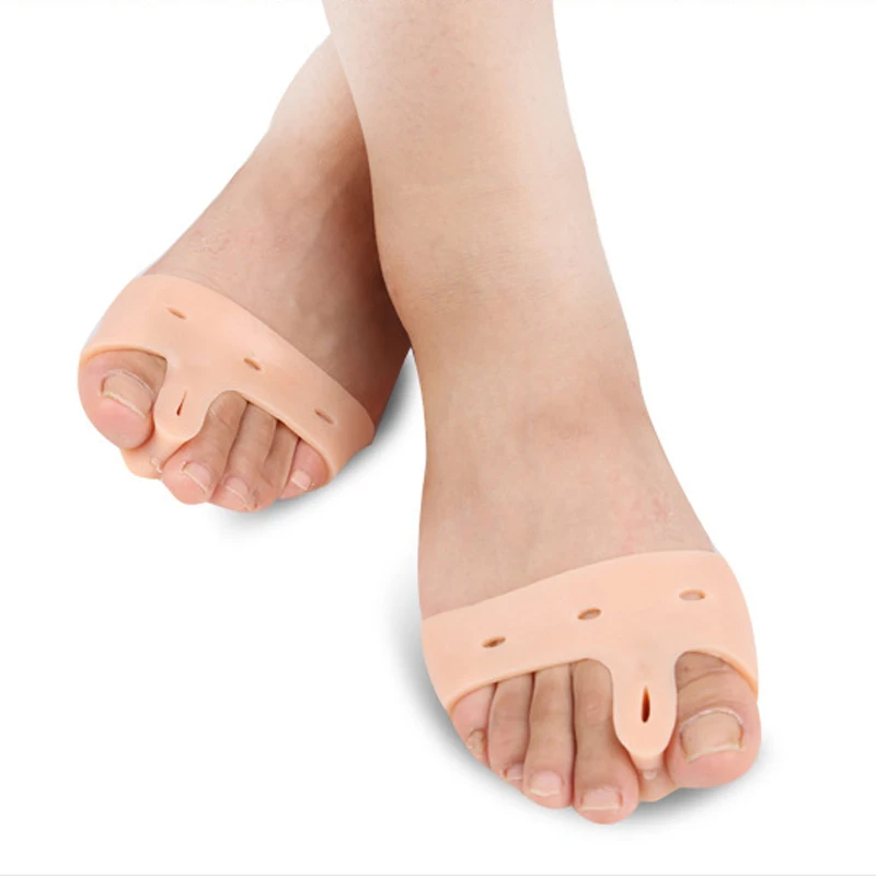 

4Pcs Pink Big Toe Straightener Toe Separator Silicone Gel Foot Fingers Protector Finger Pedicure Foot Care Tool D0255