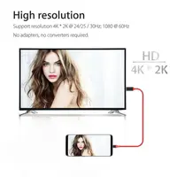 usb מסוג c מתאם USB 3.1 2m מסוג C ל- HDMI כבל מתאם ממיר עבור MacBook Samsung Galaxy S10 S9 S8 הערה 9 (5)