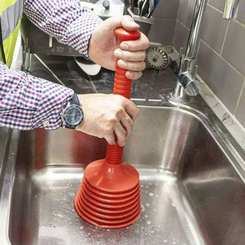 

Toilet Plunger Powerful Sucker Plungers Sink Drain Unblock Clog Waste Disposer Sink Remover Unclogging Cleaning Tool
