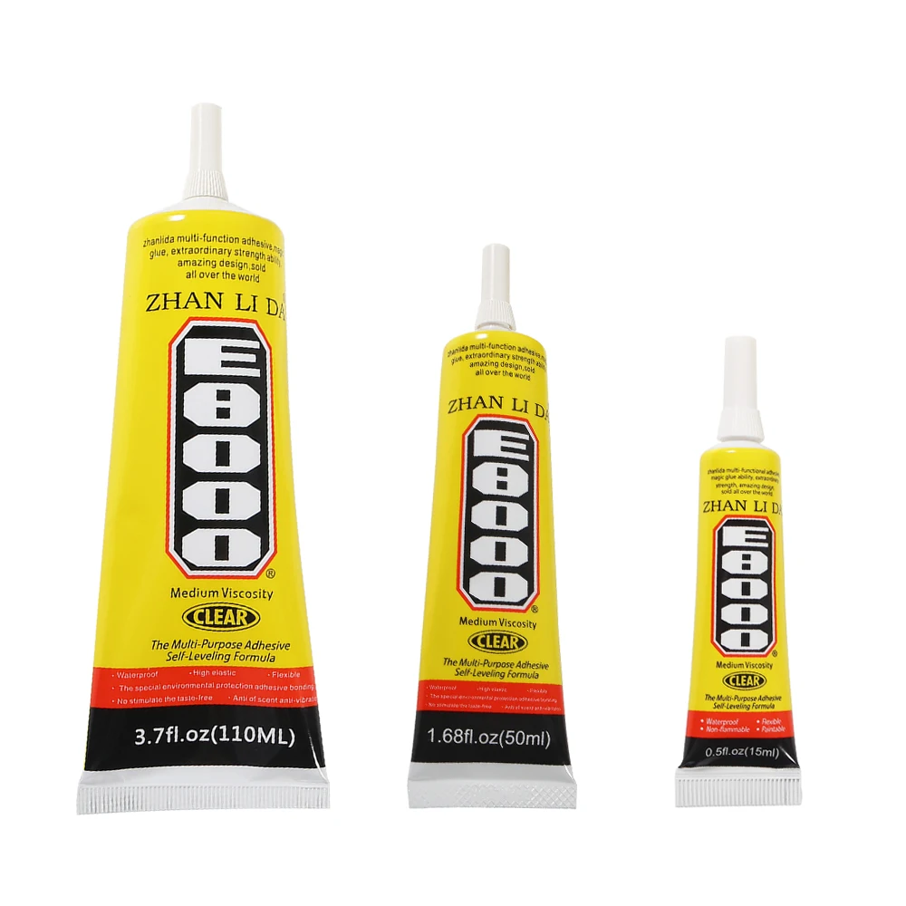 E8000 10ml 15ml 25ml 50ml 110ml Multi-Purpose Glue Adhesive For Phone  Jewelry