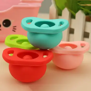 

Newborn Baby Pacifier Solid Color Baby Retractable Pacifier Food Grade Silicone Soother Dummy Nipple