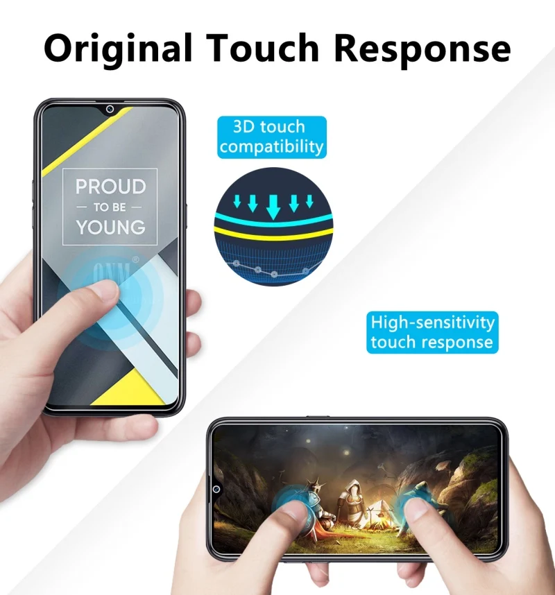 10 шт. закаленное стекло для Realme C2 2020 Защитное экрана Премиум Закаленное защитная