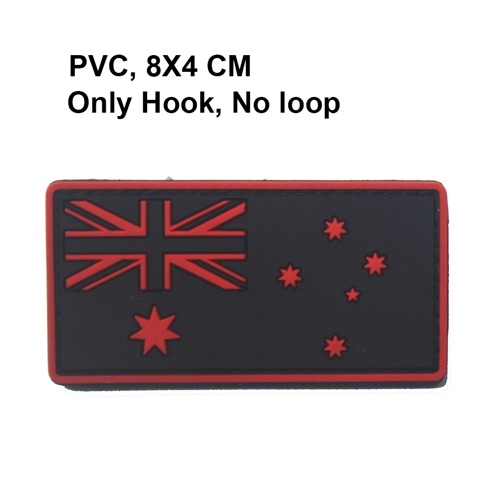 Oceania Australia New Zealand Samoa Guam Flag IR Reflective Rubber Embroidered Patches Military Patches Embroidery Badges Ribbons Fabric & Sewing Supplies