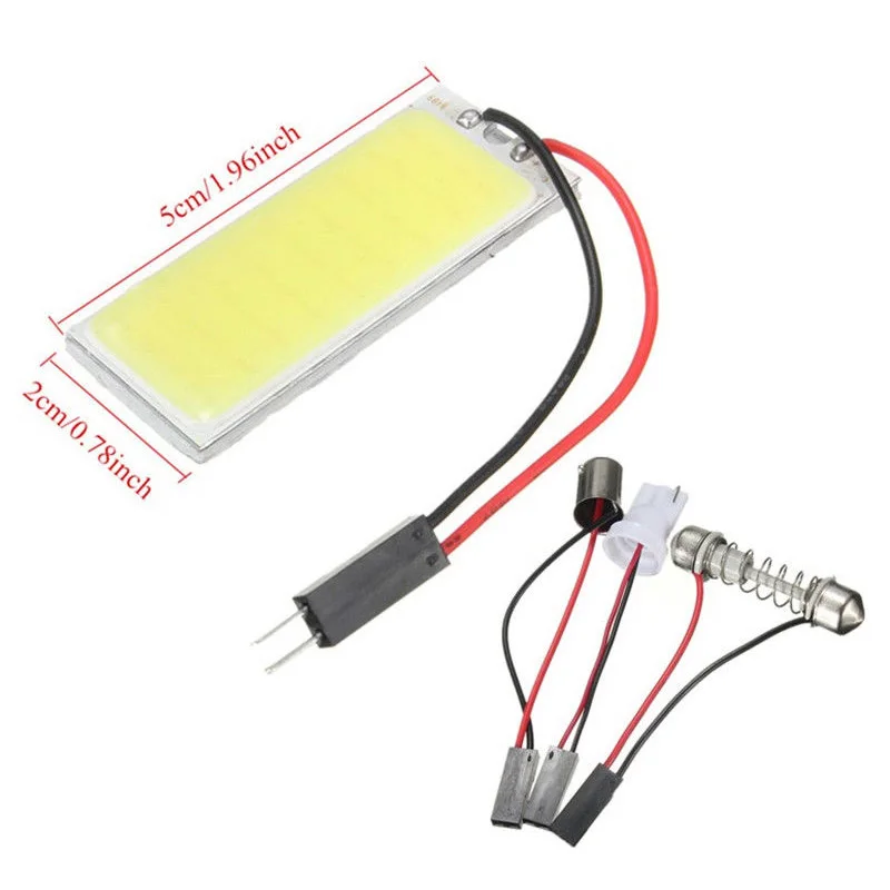 2шт Xenon HID 36-COB Супер Белый светодиодный купольный светильник лампы внутренняя