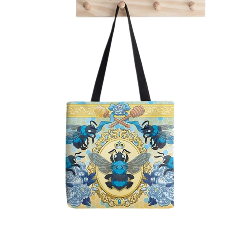 Shopper Red Fox in the Snow Tote Bag Printed Tote Bag women Harajuku shopper handbag girl Shoulder shopping bag Lady Canvas Bag
