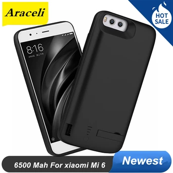 

6500 Mah For xiaomi 6 power case External Battery Backup mi6 Charger Cover Pack Power Bank For xiaomi mi6 Battery Case