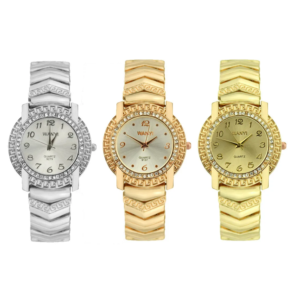 

Women's Watches With Rhinestone Gentle Temperament Roman Numerals Quartz Wristwatch Luxury Relojes Para Mujer Clock Featured2019