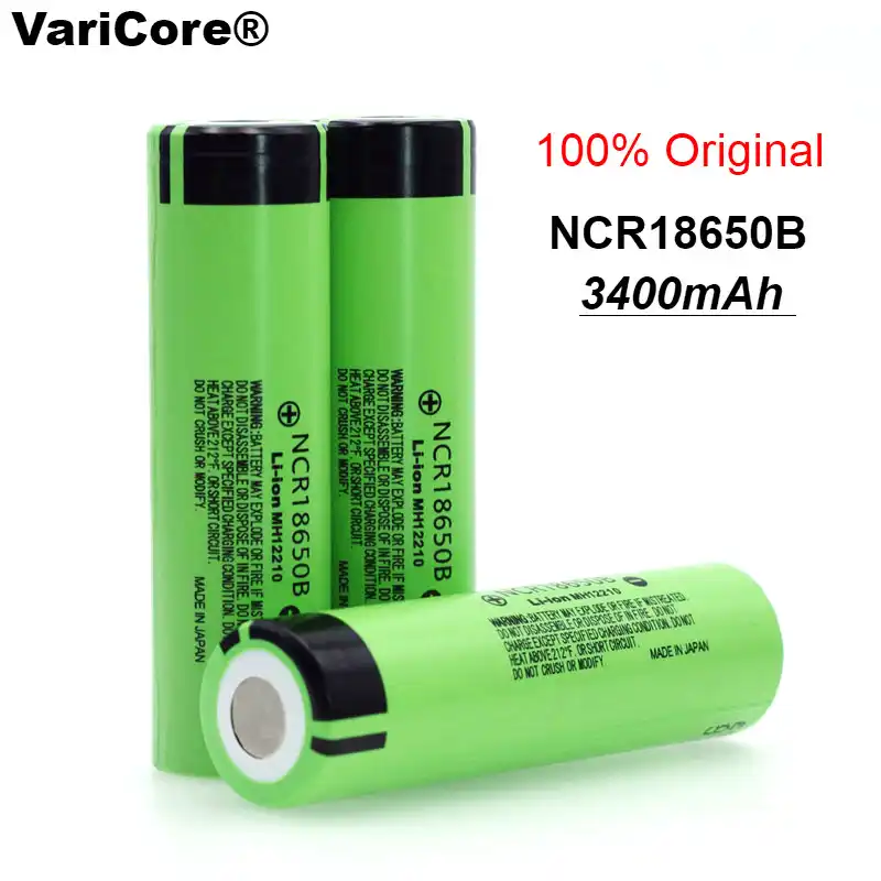 2021 100 New Original Ncr18650b 3 7v 3400 Mah 18650 Lithium Rechargeable Battery For Flashlight Batteries Replacement Batteries Aliexpress