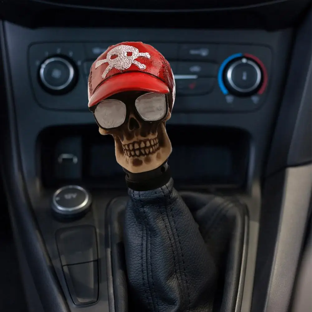 Blueshyhall Schädel Auto Schaltknauf, Universal Totenkopf schalthebel Auto  Überzug, Auto Skull Schaltknüppel Shifter Knob Tuning Adapter, Auto