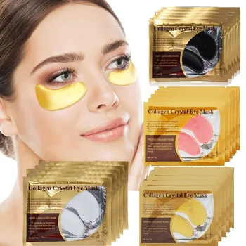 

5/8/10/15Pair Crystal Collagen Eye Mask Sheet Remove Dark Circles Gel Pads Under Eye Patches Moisturizing Anti Aging Skin Care