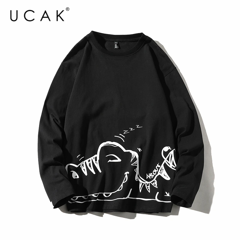

UCAK Brand Streetwear harajuku Hoodie Fashion Hip Hop Casual Design Hoodies Fashion Long Sleeve Sweatshirt Rap Music Tops U7008
