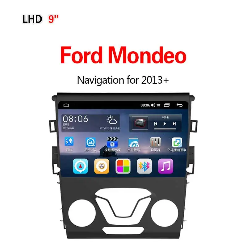 4G8core4G64G Lionet gps навигация для автомобиля Ford Mondeo 2013+ 9 дюймов LF1008X - Размер экрана, дюймов: 4G8core4G64G