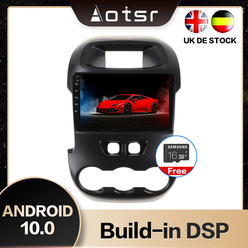 AOTSR 9 inch New Android 10.0 GPS Navigation Car Stereo Player For Ford Ranger F250 2011-2014 Multimedia DSP CarPlay WIFI | Автомобили и