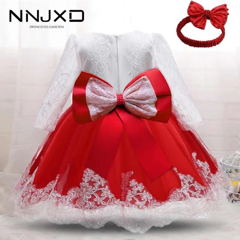 Birthday-Dress Baptism Dresses Baby Christmas Girls Toddler 2-Years-Old Outfits Vestido