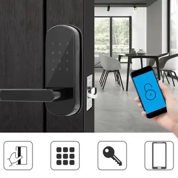 

door handle Electronic Smart Bluetooth APP Card Password Door Lock Digital Keypad Touch