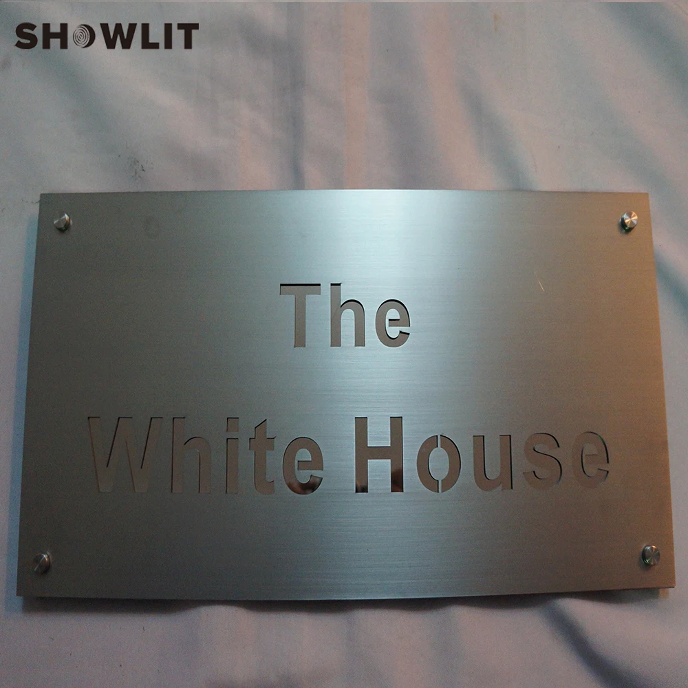 Company Name Plate Stainless Steel Door Plate Custom Made Available Door Plates AliExpress